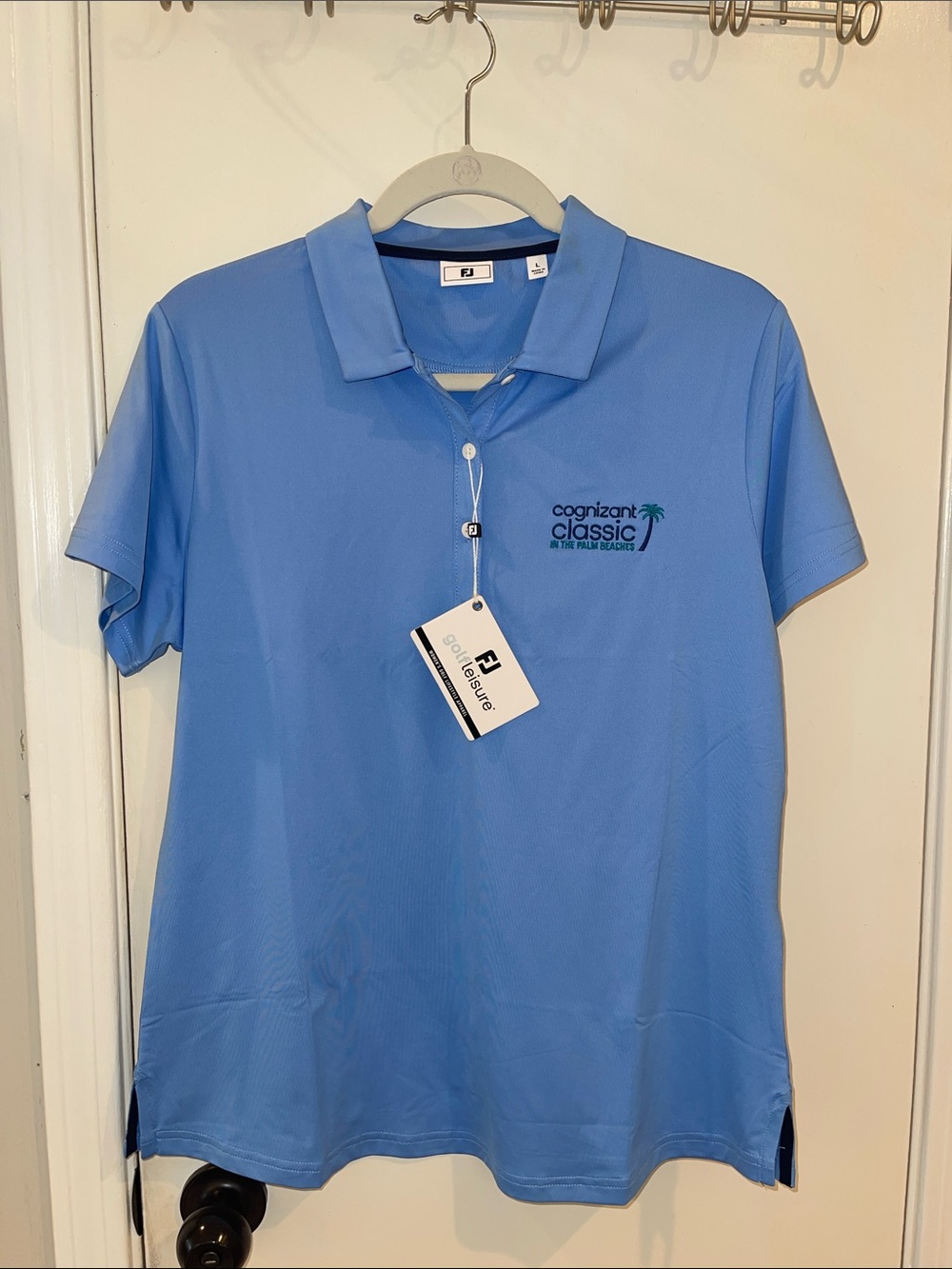 Women's FootJoy Light Blue Cognizant Classic Polo Shirt